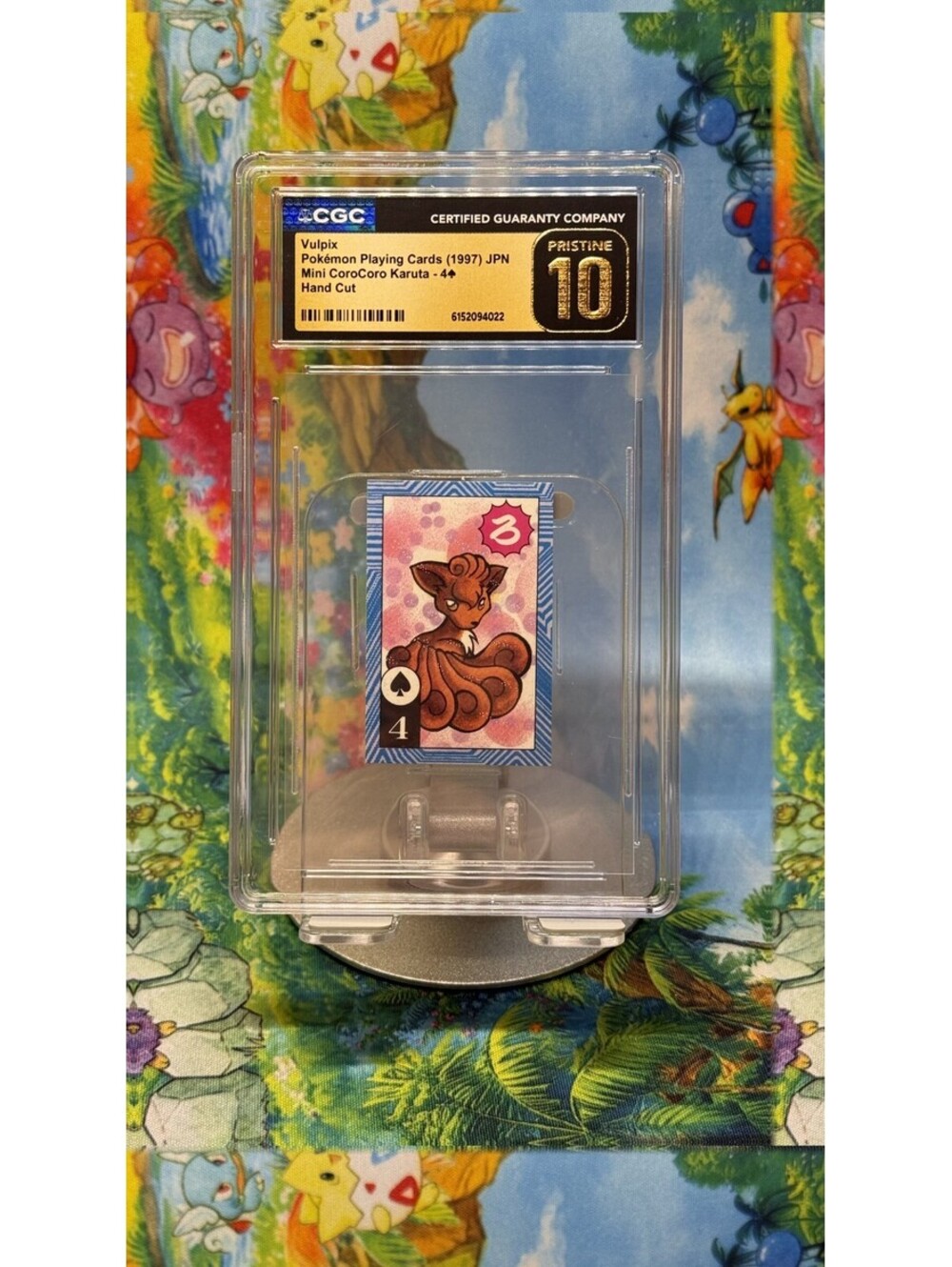 Vulpix Pokémon Mini CoroCoro Karuta 4 1997 POP1! CGC Pristine 10